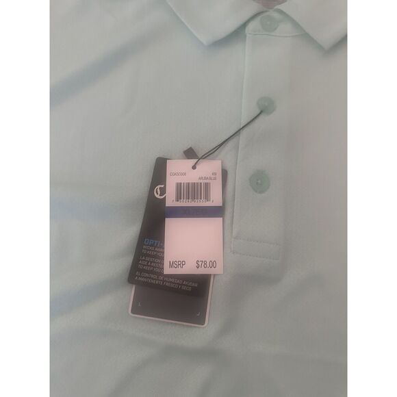 NWT Callaway XL Solid UPF Moisture Wicking Golf Shirt Aruba Blue - Picture 4 of 8